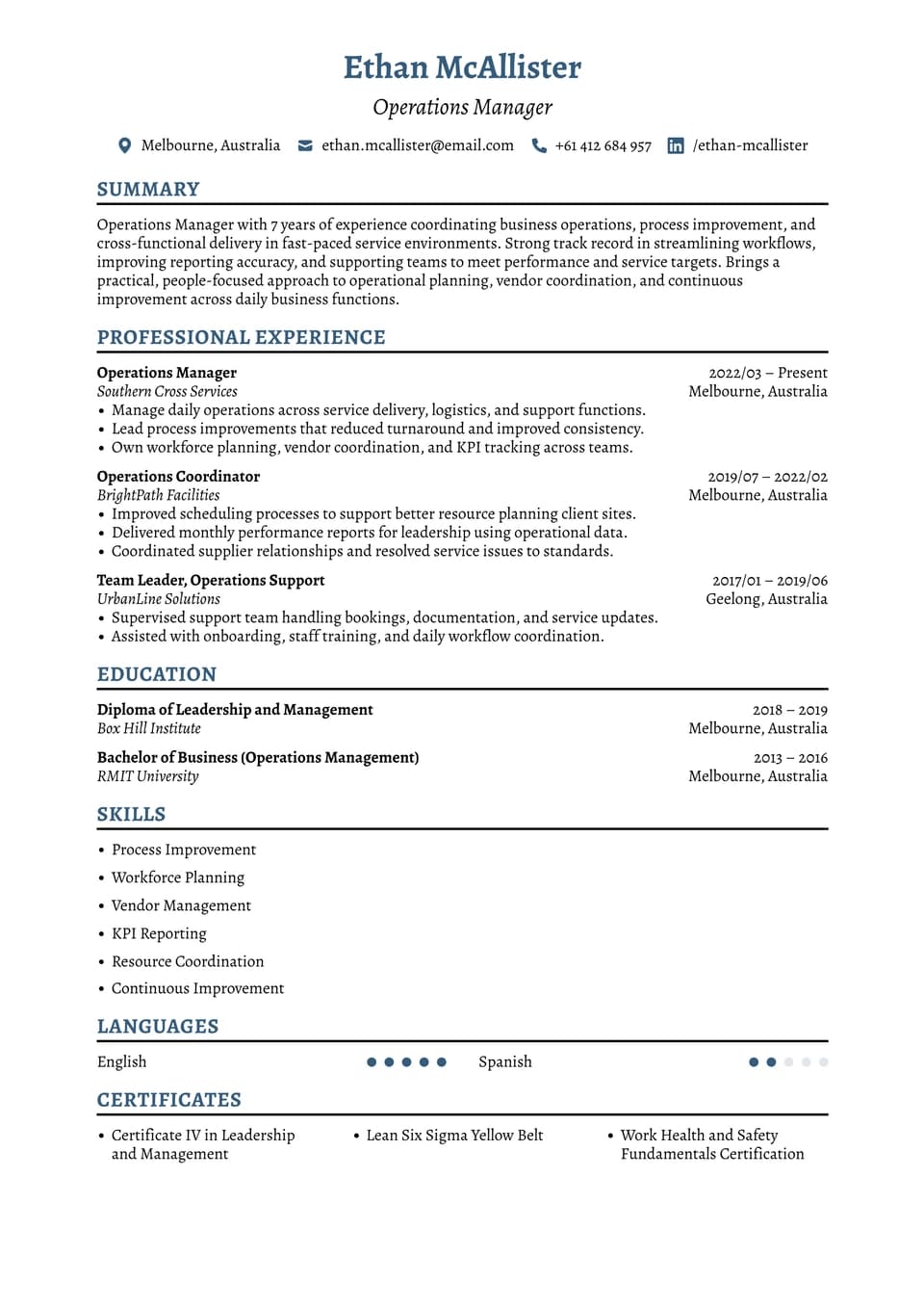Operations Manager
