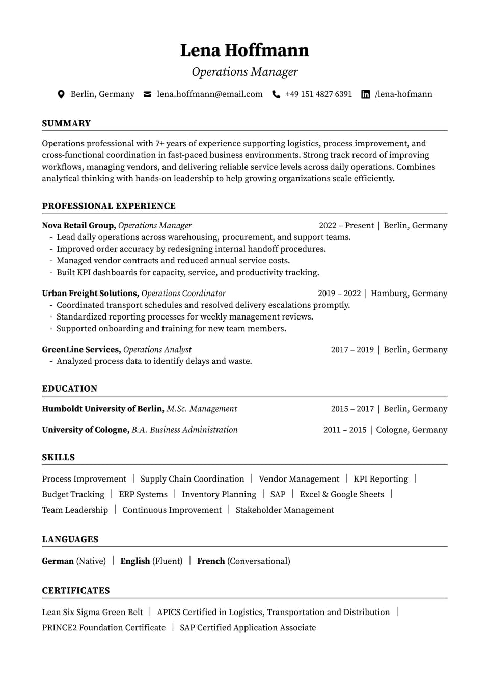 Operations Manager