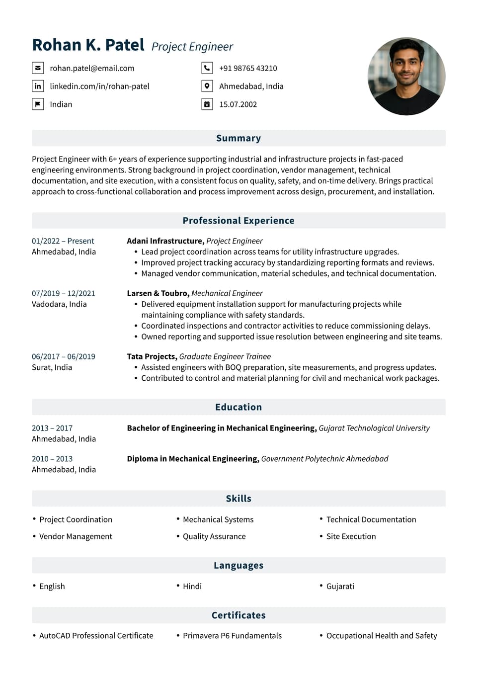 Project Engineer