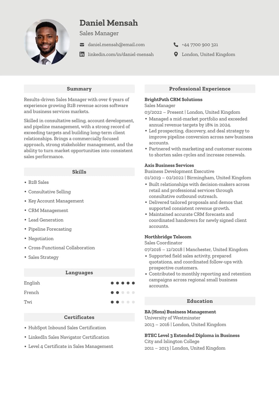 Sales Manager